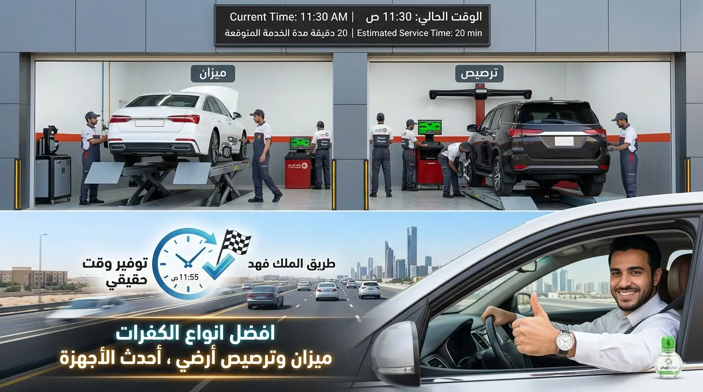 وقتك ثمين.. كيف نضمن لك خدمة "إطارات وميزان" سريعة واحترافية في إطار الإبداع؟